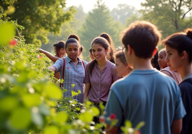 Guided language tour at the Highland Park Greenway